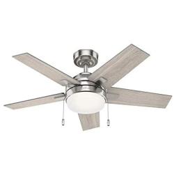 Hunter Fan Company 51839 Bartlett Ceiling Fan, 44, Brushed Nickel Finish