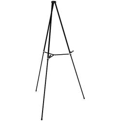 Quartet Easel, Aluminum, Lightweight, Telescoping, 66'' Max. Height, Supports 25 lbs, Black (51E)