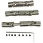 Facibom Upgrade Metal Gear Front & Central & Rear Axle with 1 Set Shaft Assembly Part for WPL 6WD RC Car B-16 B-36 RC Car Parts