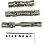 Facibom Upgrade Metal Gear Front & Central & Rear Axle with 1 Set Shaft Assembly Part for WPL 6WD RC Car B-16 B-36 RC Car Parts