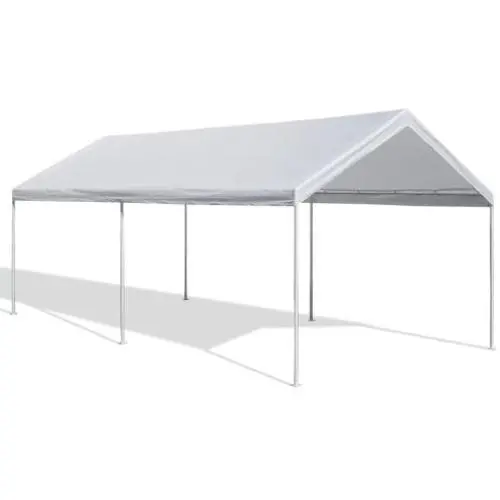 Caravan Canopy 10 X 20-Feet Domain Carport, White Caravan Canopy 10 X 20-Feet Domain Carport, White