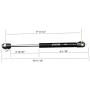 Apexstone 100N/22.5lb Gas Strut,Gas Spring,Lid Support,Lift Support,Lid Stay,Gas Props/Shocks,Set of 4