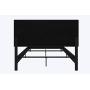 DHP Janford Upholstered Bed with Chic Design | Full | Black Faux Leather