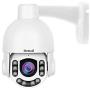 PTZ POE HD 5MP Security IP Camera Outdoor 4X Zoom H.265 Waterproof ONVIF Surveillance Built in 2 Ways Audio Support IR Night Vision Auto Tracking and SD Card Slot