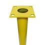 BISupply Parking Bollard – 42in Street Bollard Parking Post, Metal Sign Posts Steel Safety Bollard Traffic Pole