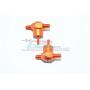 GPM for Traxxas Unlimited Desert Racer 4X4 (#85076-4) Upgrade Parts Aluminum Spare Tire Locking - 2Pc Set Orange