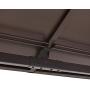 Sunjoy A102009100 Lindsay 10x12 ft. Steel Gazebo with 2-Tier Hip Roof Hardtop, Brown