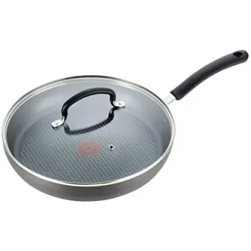 T-fal Nonstick Dishwasher Safe Cookware Lid Fry Pan, 10-Inch, Black T-fal Nonstick Dishwasher Safe Cookware Lid Fry Pan, 10-Inch, Black