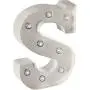 Darice White Metal Marquee Letter – S - 9.87” Tall, White Finish Darice White Metal Marquee Letter – S - 9.87” Tall, White Finish