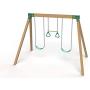 Safe Kidz Deluxe Wooden Swing Set Brackets :: Set of 2 Steel Swing Braces, Set of 4 Playset Hangers, Drill Bit & All of The Hardware & Instructions for Easy Installations