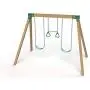 Safe Kidz Deluxe Wooden Swing Set Brackets :: Set of 2 Steel Swing Braces, Set of 4 Playset Hangers, Drill Bit & All of The Hardware & Instructions for Easy Installations