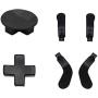 4 pcs Trigger Paddles and 2 Interchangeable D-Pads Metal Stainless Steel Replacement Parts for Elite Series 2 and Xbox one Elite Controllers(Black)