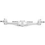 VGEBY RC Rear Axle, Front Rear Portal Axle RC Car Metal Rear Axle Fit for Axial Capra 1.9 UTB Model Car Upgrade Part(Silver)