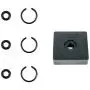 TOOLGUY REPUBLIC 3/8'' Impact Retaining Ring Clip with O-Ring fits Milwaukee Type Wrenches - 3 Sets