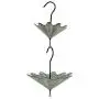 Galvanized Metal Umbrella Hanging Planter Flower Holders 2 Piece Set Galvanized Metal Umbrella Hanging Planter Flower Holders 2 Piece Set
