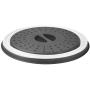Tovolo Vented Collapsible Microwave Splatter Proof Food Plate Cover With Easy Grip Handle Dishwasher-Safe, BPA-Free Silicone & Plastic, 10.5'' Round, 10.5 inch, Charcoal