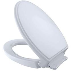 TOTO SS154#01 Traditional SoftClose Elongated Toilet Seat, Cotton White