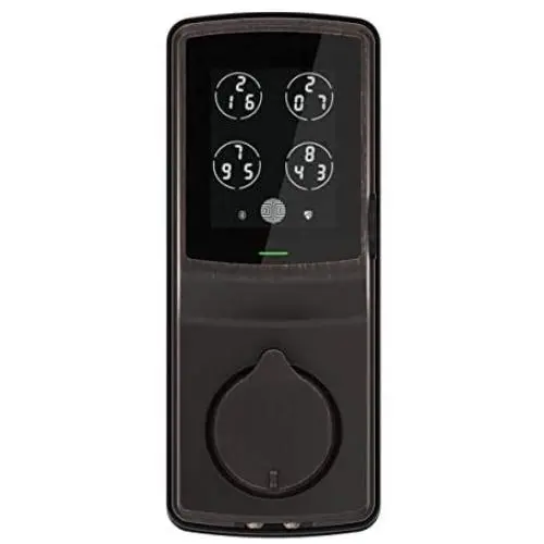 Lockly Bluetooth Keyless Entry Smart Door Lock (PGD 728F) Patented Keypad/Alarm System | Advanced 3D Fingerprint Reader | iOS and Android Compatible (VenetianBronze)