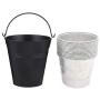 BIG PART Black Grease Drip Bucket with12-Pack Disposable Foil Liner Kit Replacement Parts for Oklahoma Joes, Also Fits Most Wood Pellet Grill & Offset Smokers