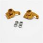 VERBAY Upgrade Parts for WLtoys 1: 14 144001 RC Car Metal Steering Swing Arm Base C Rear Hub Seat Servo Pull Rod,Yellow