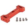 JVSISM Metal Beam Middle Beam Parts Suitable for WPL C14 C24 B14 B24 B16 1/16 4WD 6 Truck RC Model Car Red