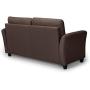 ZINUS Ricardo Loveseat Sofa / Tufted Cushions / Easy, Tool-Free Assembly, Chestnut Brown