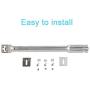 PETKAO Universal Grill Parts Kit, Adjustable Stainless Steel 14'' to 19'' Grill Burners, Porcelain Steel 14'' up to 22'' L Flame Tamer Heat Plate Shield Fit Nexgrill, Charbroil, Kenmore and Most Gas Grill