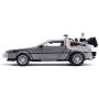 Back to The Future Part II 1:24 Time Machine Die-cast Car Light Up Feature, Toys for Kids and Adults
