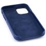 Dockem iPhone 12 Mini Wallet Case: Built-in Metal Plate for Magnetic Mounting & 1 Credit Card Holder (5.4'' Exec M2, Smooth Synthetic Leather, Navy Blue)