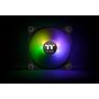 Thermaltake Pure Plus 12 RGB TT Premium Edition 120mm Software Enabled Circular 9 Controllable LEDs RGB PWM Case Radiator Fan 3Pack, TT RGB PLUS Software, AI Interactive Voice Control CL-F063-PL12SW-A