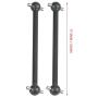 RC Car Drive Shaft, 2 Pcs Remote Control Vehicle Metal Dog Bone Transmission Shaft for HIMOTO 1/10 Scale RC Car Accessory(Black)