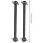 RC Car Drive Shaft, 2 Pcs Remote Control Vehicle Metal Dog Bone Transmission Shaft for HIMOTO 1/10 Scale RC Car Accessory(Black)