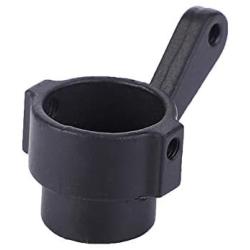 Tbest RC Steering Cup, Black Metal Upgrade Parts Steering Hub Carrier Fit for MN-35 MN-66 Q62 Q65 RC Car