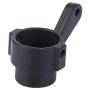 Tbest RC Steering Cup, Black Metal Upgrade Parts Steering Hub Carrier Fit for MN-35 MN-66 Q62 Q65 RC Car