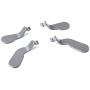 TOMSIN 4 pcs Interchangeable Paddles, Metal Stainless Steel Replacement Parts for Xbox One Elite Controller (Model 1698)