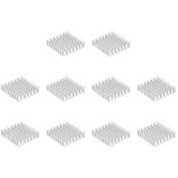 uxcell Electronic Radiators Heatsink for MOS GPU IC Chip Silver 28 x 28 x 6 mm 10pcs