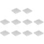 uxcell Electronic Radiators Heatsink for MOS GPU IC Chip Silver 28 x 28 x 6 mm 10pcs