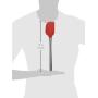 Tovolo Flex-Core Stainless Steel Handled Spatula, Removable Head, Heat Resistant, Candy Apple Red