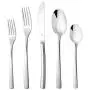DANIALLI 40 Piece Silverware Set For 8, 18 10 Stainless Steel Silverware Set, Modern Sleek Flatware Set, Include Knife/Fork/Spoon & Long Teaspoon/Salad Fork Mirror-Polished Dishwasher Safe Cutlery DANIALLI 40 Piece Silverware Set For 8, 18 10 Stainless Steel Silverware Set, Modern Sleek Flatware Set, Include Knife/Fork/Spoon & Long Teaspoon/Salad Fork Mirror-Polished Dishwasher Safe Cutlery
