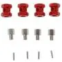 YU-NIYUT 4PCS Wheel Hex Hub M12 12mm Extension Adaptor M15 15mm 4 Longer Combiner Coupler Alloy for 1/10 RC Crawler RC Spare Parts, Modification Fun & RC Lovers Choice