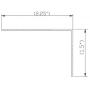 TMH Stair Nosing, 72'' Long, Aluminum Mill (Silver)
