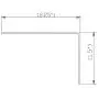 TMH Stair Nosing, 72'' Long, Aluminum Mill (Silver) TMH Stair Nosing, 72'' Long, Aluminum Mill (Silver)