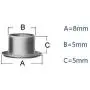 Sbest 3/16'' (5MM) Hole Size 100 Sets Metal Grommets Eyelets with Washers for Bead Cores, Clothes, Leather, Canvas (5mm, Gunmetal) Sbest 3/16'' (5MM) Hole Size 100 Sets Metal Grommets Eyelets with Washers for Bead Cores, Clothes, Leather, Canvas (5mm, Gunmetal)
