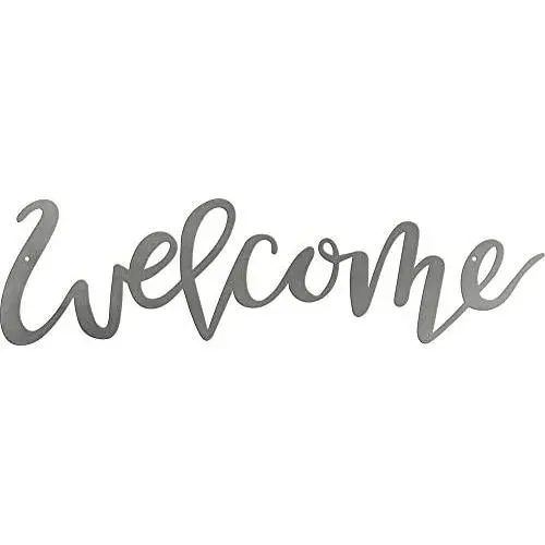 Primitives by Kathy 38529 Metal Word-Welcome, 13x3.5 inches Primitives by Kathy 38529 Metal Word-Welcome, 13x3.5 inches