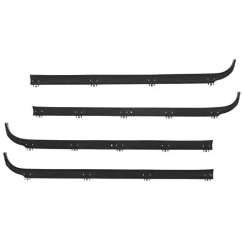 Inner & Outer Window Sweep Felts Seals Weatherstrip 4 Pc Kit Set for Ford Truck Inner & Outer Window Sweep Felts Seals Weatherstrip 4 Pc Kit Set for Ford Truck