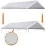 Strong Camel 10x20 Carport Replacement Canopy Cover for Tent Top Garage Shelter Cover with Ball Bungees (Only Cover, Frame is not Included)