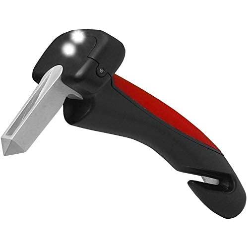 The Original Emson Car Cane – All-in-One Auto Assist Handle with Built in LED Flashlight, Seatbelt Cutter, and Window Breaker –, Batteries Included