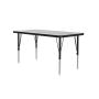 Correll AM2448-REC-15 Econoline Activity Table, Height Adjustable, 24''x48'', Rectangular Smooth & Hard Gray Granite Melamine Top, Heavy Duty Legs, 24''x48'' Rectangular, Multicolor Correll AM2448-REC-15 Econoline Activity Table, Height Adjustable, 24''x48'', Rectangular Smooth & Hard Gray Granite Melamine Top, Heavy Duty Legs, 24''x48'' Rectangular, Multicolor