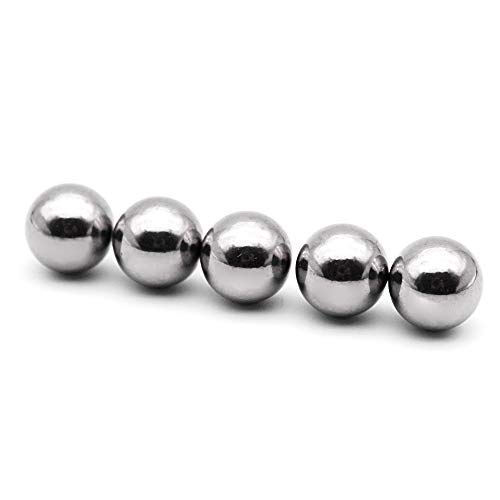 Annietfr 9/16 Inch Replacement Balls Stainless Steel 304 Ball Marbles for Mouse Trap Board Games (5 pcs)