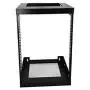 Raising Electronics 15U Wall Mount Open Frame 19 Inch Server Equipment Rack Threaded 15 Inch Depth Black (15U) Raising Electronics 15U Wall Mount Open Frame 19 Inch Server Equipment Rack Threaded 15 Inch Depth Black (15U)